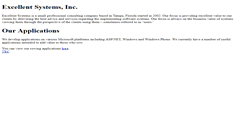 Desktop Screenshot of excellentsystems.us
